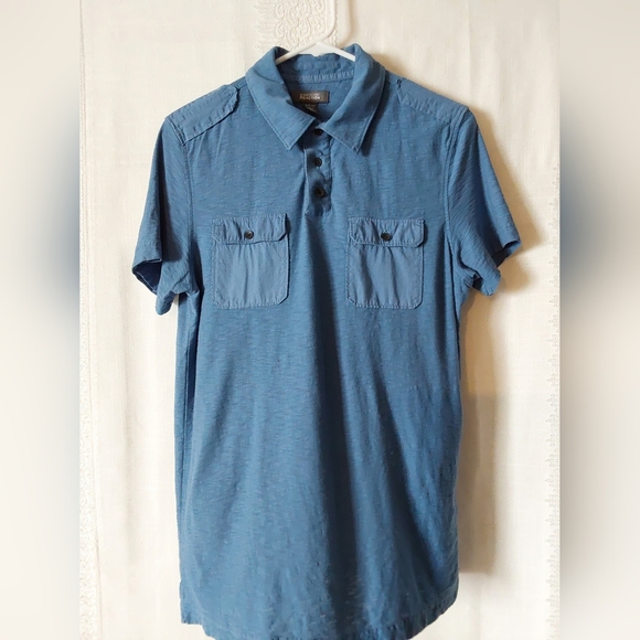 Kenneth Cole Reaction Polo Shirt, Men's Small Blue Polo Shirt - Picture 4 of 6